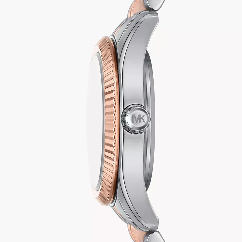 Michael Kors Petite Lexington White Dial Dress Ladies Watch- MK4817